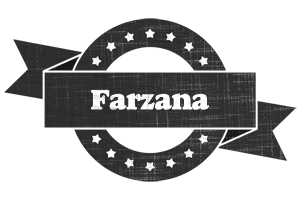 Farzana grunge logo