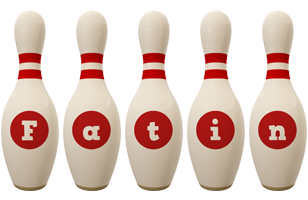 Fatin bowling-pin logo