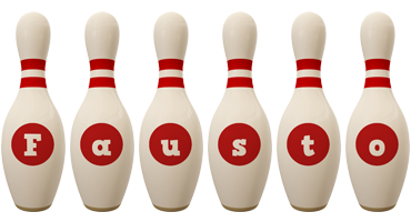 Fausto bowling-pin logo