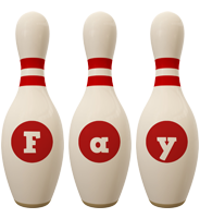 Fay bowling-pin logo
