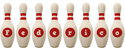 Federico bowling-pin logo