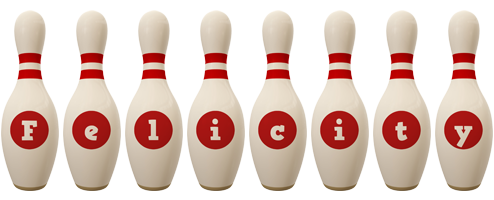 Felicity bowling-pin logo