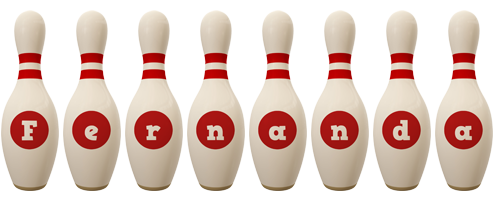 Fernanda bowling-pin logo