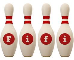 Fifi bowling-pin logo