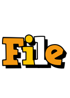 File cartoon logo