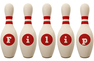 Filip bowling-pin logo