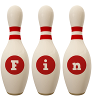 Fin bowling-pin logo