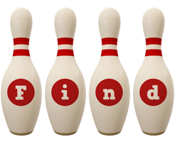 Find bowling-pin logo