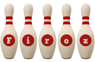 Firoz bowling-pin logo