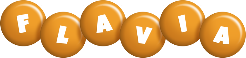 Flavia candy-orange logo