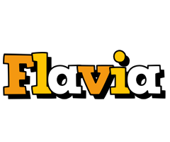 Flavia cartoon logo