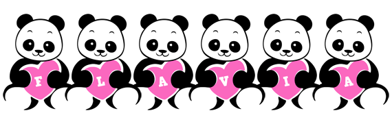 Flavia love-panda logo
