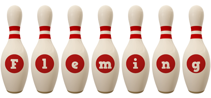 Fleming bowling-pin logo