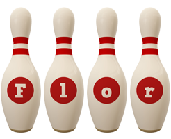 Flor bowling-pin logo