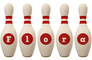 Flora bowling-pin logo