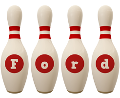 Ford bowling-pin logo