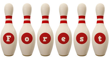 Forest bowling-pin logo