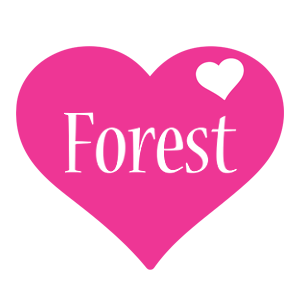 Forest love-heart logo