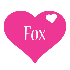 Fox love-heart logo