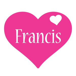 Francis love-heart logo