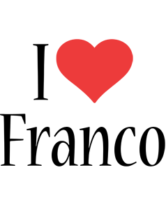 Franco i-love logo