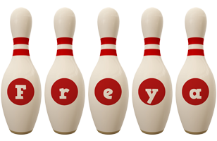 Freya bowling-pin logo