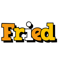 Fried cartoon logo