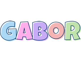 Gabor pastel logo