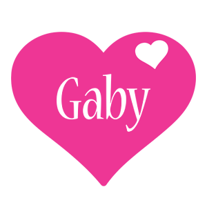 Gaby love-heart logo