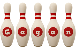 Gagan bowling-pin logo