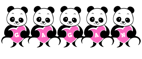 Gagan love-panda logo
