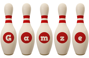 Gamze bowling-pin logo