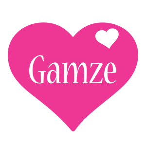 Gamze love-heart logo