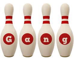 Gang bowling-pin logo
