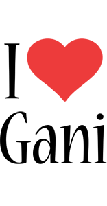 Gani i-love logo