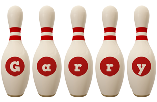 Garry bowling-pin logo