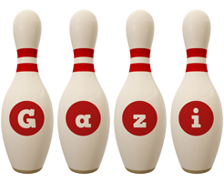 Gazi bowling-pin logo