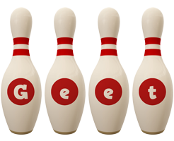 Geet bowling-pin logo