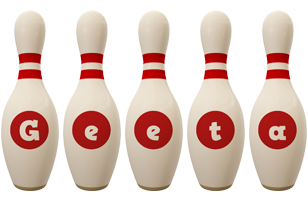 Geeta bowling-pin logo