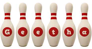 Geetha bowling-pin logo