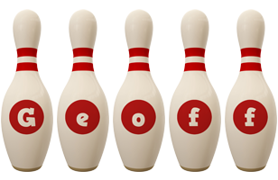 Geoff bowling-pin logo
