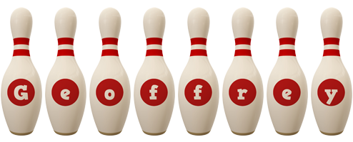 Geoffrey bowling-pin logo