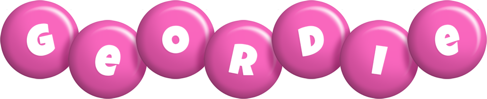 Geordie candy-pink logo