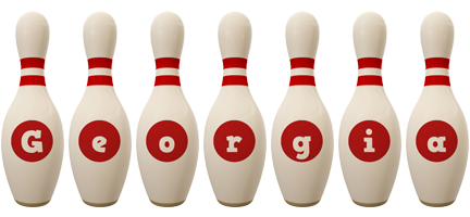 Georgia bowling-pin logo