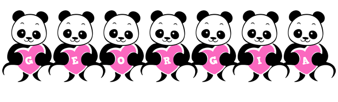 Georgia love-panda logo