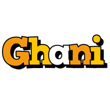 Ghani cartoon logo