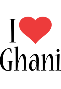 Ghani i-love logo