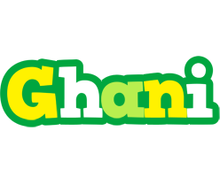 Ghani soccer logo