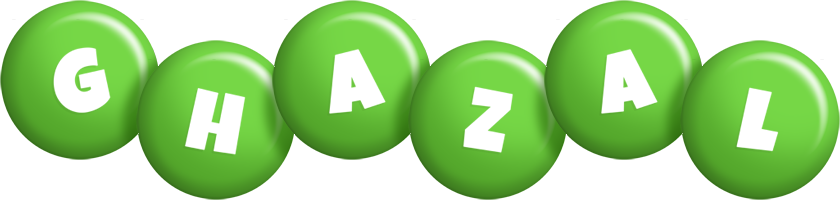 Ghazal candy-green logo