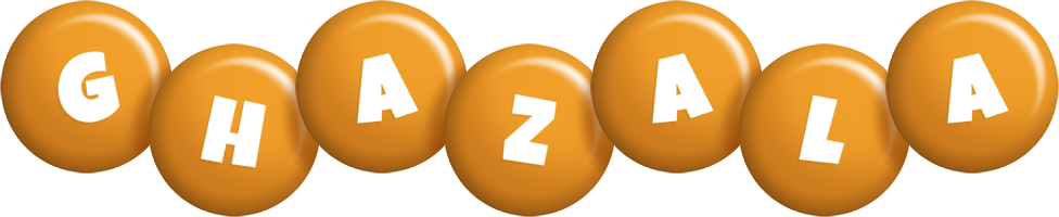 Ghazala candy-orange logo